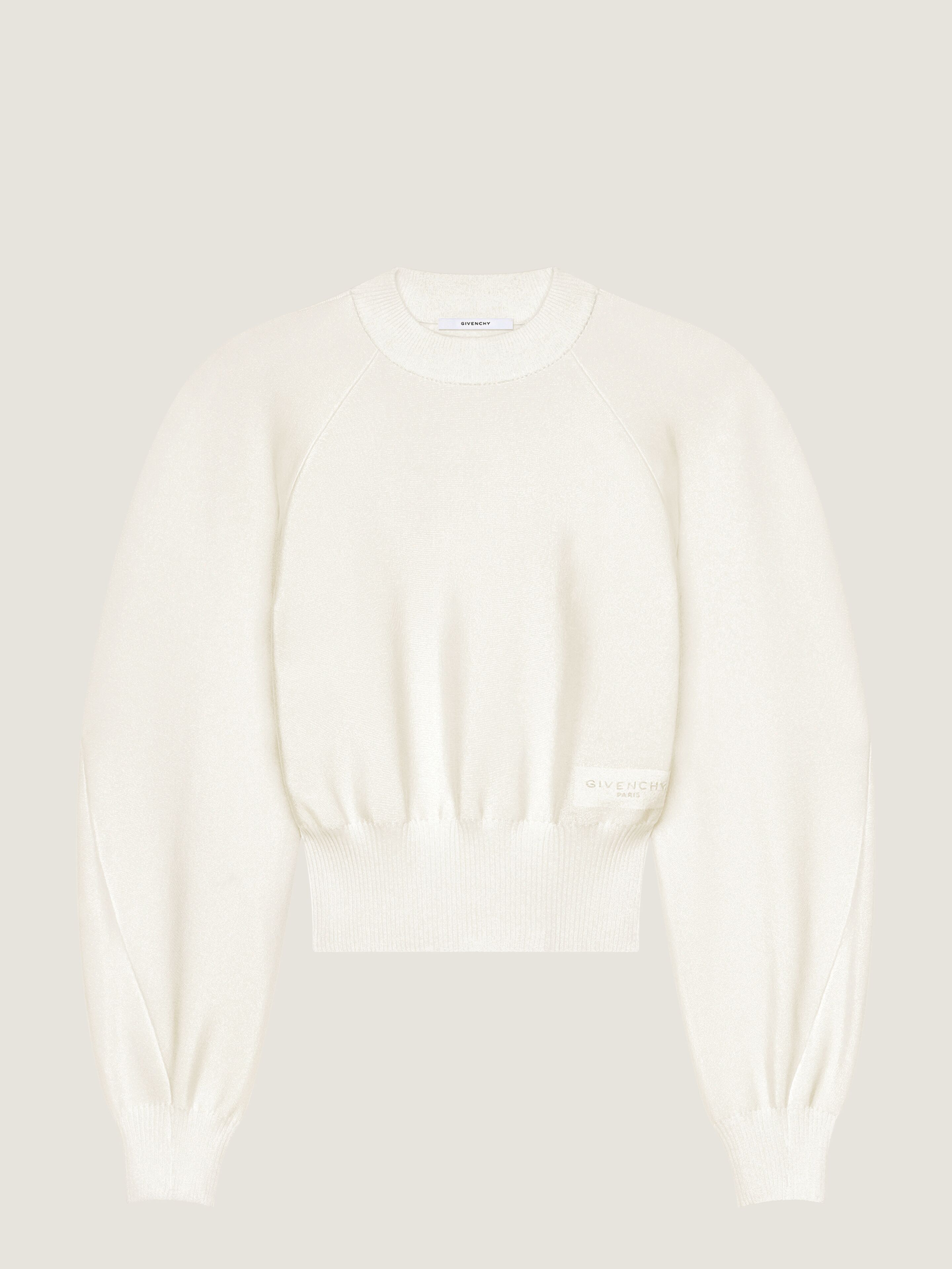 Cocoon sweater in wool viscose